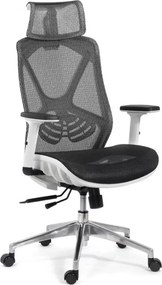 Scaun de birou AURIS, mecanism Multiblock, suport lombar, Mesh, Negru