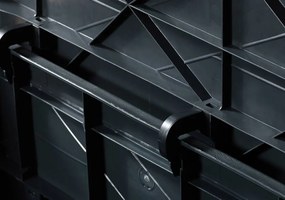 WOOD cutie de depozitare din plastic pentru grădină 420 L, g