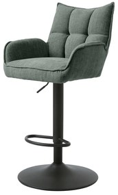 Scaune de bar verzi cu înălțime ajustabilă 2 buc. Marilla – Unique Furniture