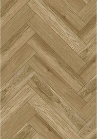 Mexen Manhattan panouri din vinil spina de pește 570 x 95 mm LVT Dryback 2,5 mm, suport PVC, 4 V-Fuga, Stejar