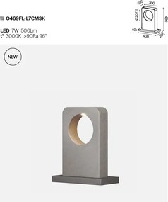 Stalp exterior LED IP65 Betone H-49cm