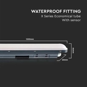 Corp de iluminat LED fluorescent industrial cu senzor X-SERIES LED/36W/230V 6500K IP65