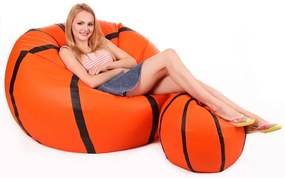 Set fotolii puf Basketbal XXXL + L (portocaliu + negru). 1054538