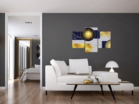 Tablou - Cercuri aurii (90x60 cm)