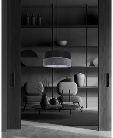 Lustră pe cablu TWIST 1xE27/60W/230V negru/gri/argintiu