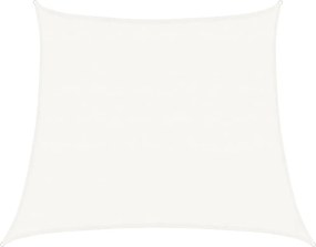 vidaXL Pânză parasolar, alb, 4/5x4 m, HDPE, 160 g/m²