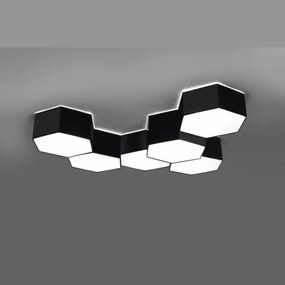 Plafonieră SUNDE 2xE27/60W/230V 15,5 cm neagră Sollux SL.1061