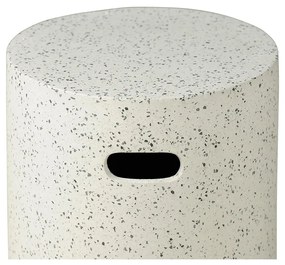 Măsuță auxiliară de grădină Bonami Selection Loris, ø 35 cm, alb