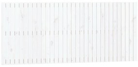 824879 vidaXL Tăblie de pat pentru perete, alb, 204x3x90 cm, lemn masiv pin