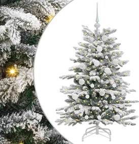 vidaXL Brad de Crăciun artificial cu ramuri articulare Alb 120 cm