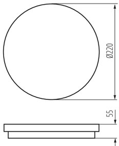 Corp de iluminat LED de exterior cu senzor BENO LED/18W/230V 4000K IP54 Kanlux 32948