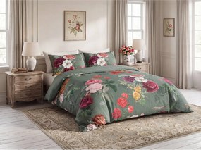 Lenjerie de pat din bumbac PHILOU GREEN verde Dimensiune lenjerie de pat: 2 buc 60 x 70 cm | 200 x 200 cm