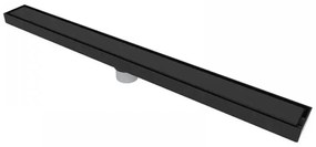Rigola Dus Faiantabila, Negru Antichizat, 60 cm
