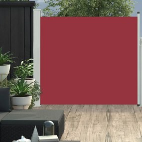 vidaXL Copertină laterală retractabilă de terasă, roșu, 170 x 300 cm