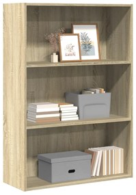 857933 vidaXL Bibliotecă, stejar sonoma, 80x30x114 cm, lemn prelucrat