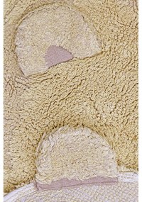 Covor pentru copii bej lavabil/țesut manual din bumbac 120x122 cm Bear – Lorena Canals