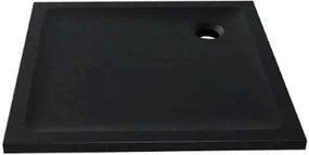 New Trendy Mild Stone cădiță de duș pătrată 90x90 cm negru B-0584