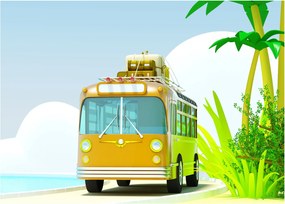 Tablou pe sticlă - Excursie tropicală (70x50 cm)