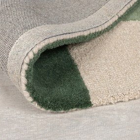 Covor verde țesut manual din lână 120x170 cm Glow Green &amp; Blue – Flair Rugs