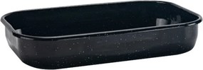 Tava de copt Oliver Voltz OV51222JS37, 37x25x7 cm, Emailata, Otel carbon, Neagru