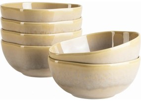 Mäser Set de boluri Cordelia Sand Textura 16 cm, 6buc.
