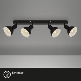 Spot Brilo RETRO 4xE14/25W/230V negru