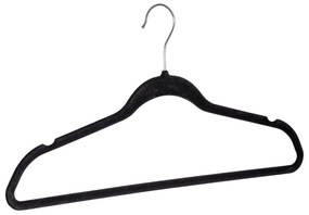 Set 5 umerașe din plastic pentru haine Wenko Flocking, negru