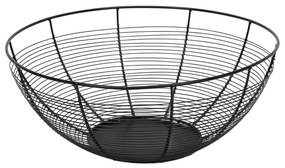 Coș pentru fructe negru Contemp, metal