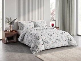 Lenjerie de pat din flanel FROST BOTANIC gri deschis Dimensiune lenjerie de pat: 70 x 90 cm | 140 x 200 cm
