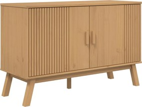 vidaXL Dulap "OLDEN", maro, 114x43x73,5 cm, lemn masiv pin