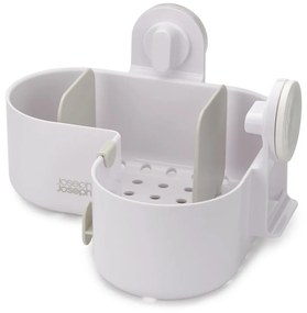 Raft pentru baie alb autoadeziv/pentru colț din plastic Duo – Joseph Joseph