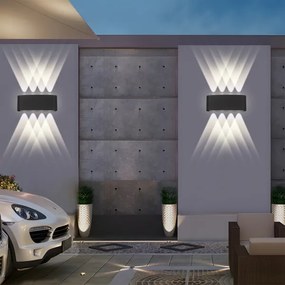 Brilagi - Aplica LED de exterior FLAREBOX LED/8W/230V negru IP65