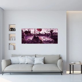 Tablou - Sat fermecat (120x50 cm)