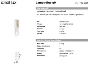 Bec LED, G9 4W 2700k cri90