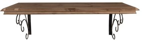 Raft de perete, cu blat din lemn, aspect vintage, Valigny