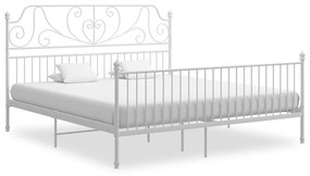 324857 vidaXL Cadru de pat, alb, 180x200 cm, metal