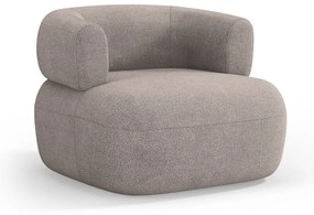 Fotoliu bej cu tapițerie din stofă bouclé Jenny – Micadoni Home