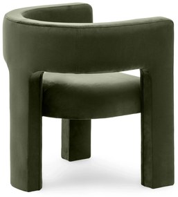 Fotoliu design verde închis ALPAH B VELVET