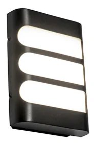Aplică modernă neagră cu LED inclusă IP44 - Gaev