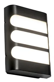 Aplică modernă neagră cu LED inclusă IP44 - Gaev