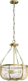 Quintiesse QN-ROUX3-NBR - Candelabru ROUX pe lanț, 3xE27/60W/230V, auriu
