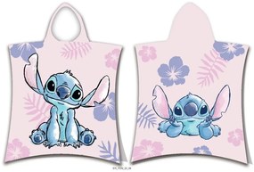 Disney Lilo și Stitch Pink poncho prosop de plajă 50x115 cm