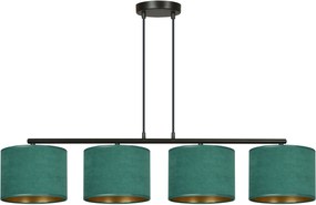 Emibig Hilde lampă suspendată 4x60 W negru-verde-auriu 1051/4