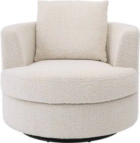 Fotoliu pivotant design elegant LUX Felix, crem 113960 HZ