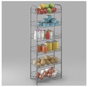 Raft de depozitare din metal alb 41x104 cm Monaco - Metaltex