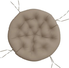 vidaXL Pernă rotundă gri taupe, Ø 100 x11 cm, țesătură Oxford