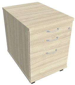 Comodă mobilă Verno 44 x 60 cm, 3 sertare, mâner B, salcâm