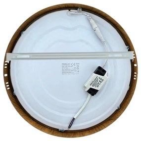 Plafonieră LED RING LED/24W/230V 4200K 28,5 cm maro