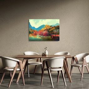 Tablou pe sticlă - Culorile toamnei (70x50 cm)