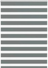 vidaXL Jaluzea tip zebra gri închis lățime țesătură 90,9 cm poliester